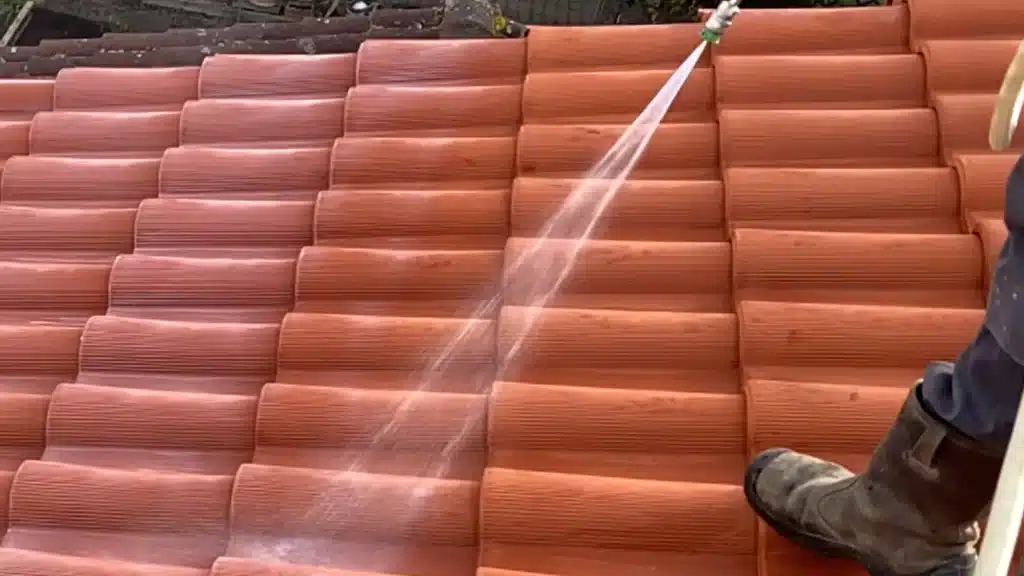 traitement hydrofuge en cours